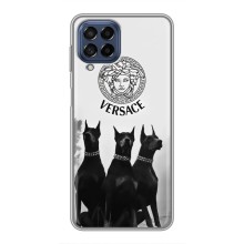 Чохли VERSACE для Самсунг Галаксі М53 (5G) (M536B) (PREMIUMPrint) (Доберман Версаче)