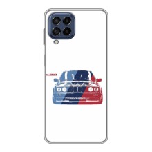 Чохол BMW для Самсунг Галаксі М53 (5G) (M536B) (BMW на білому)