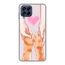 Чехол на Самсунг М53 (5G) с Котами (VPrint) (Любовь к котикам)