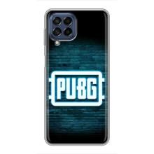 Чехол PUBG для Самсунг М53 (5G) (AlphaPrint) (Лого PUBG)