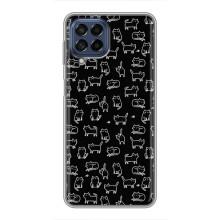 Чехол с принтом для Samsung Galaxy M53 (5G) (M536B) (AlphaPrint) Модные коты (Меленькие котики)