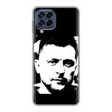 Чохол для Samsung Galaxy M53 (5G) (M536B) (AlphaPrint - с принтом Зеленського) – Зеленский АРТ
