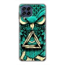 Чехол с птицами на Samsung Galaxy M53 (5G) (M536B) (VPrint) (Сова с глазом)