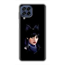 Чехлы Венсдей на Samsung Galaxy M53 (5G) (M536B) Уэнсдей (AlphaPrint) (серьезная Уэнздей)