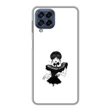 Чехлы Венсдей на Samsung Galaxy M53 (5G) (M536B) Уэнсдей (AlphaPrint) (танец Уэнздей)