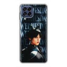 Чехлы Венсдей на Samsung Galaxy M53 (5G) (M536B) Уэнсдей (AlphaPrint) (Уэнздей кошка)
