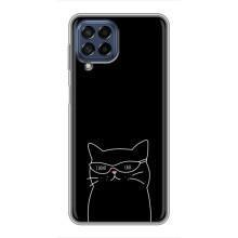 Чехол с рисунком кот на Samsung Galaxy M53 (5G) (M536B) (Равнодушный кот)