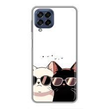 Чехол с рисунком кот на Samsung Galaxy M53 (5G) (M536B) (Коты в очках)