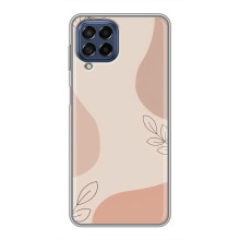 Чохол квітковий дизайн для Samsung Galaxy M53 (5G) (M536B) – Кориневий фон