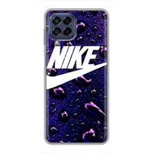 Чохол з логтипом Найк на Samsung Galaxy M53 (5G) (M536B) (Найк на фіолетовому)