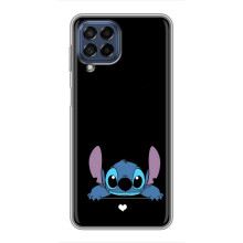 Чехол с принтом Стич на Samsung Galaxy M53 (5G) (M536B) (Стич на черном)