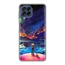 Космические Чехлы для Самсунг М53 (5G) (VPrint) (Галактический вид)