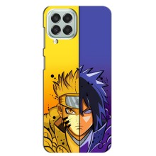 Купить Чохли на телефон з принтом Anime для Самсунг Галаксі М53 (5G) – Naruto Vs Sasuke