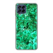 Мраморный чехол на Samsung Galaxy M53 (5G) (M536B) (VPrint) (Салатный Мрамор)
