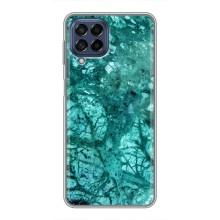 Мраморный чехол на Samsung Galaxy M53 (5G) (M536B) (VPrint) (Зеленый мрамор)
