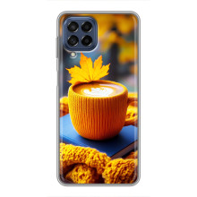 Чохол з унікальним дизайном 'Осінь з кавою' для Samsung Galaxy M53 (5G) (M536B) – Кава з жовтим