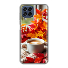 Чохол з унікальним дизайном 'Осінь з кавою' для Samsung Galaxy M53 (5G) (M536B)