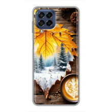 Чохол з унікальним дизайном 'Осінь з кавою' для Samsung Galaxy M53 (5G) (M536B) – Осінньо-зимове кава