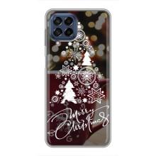 Рождественские Чехлы для Samsung Galaxy M53 (5G) (M536B) (VPrint) (Елочка узорная)