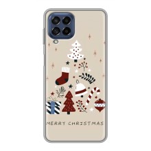 Різдвяні Чохли для Samsung Galaxy M53 (5G) (M536B) (VPrint) (Merry Christmas)