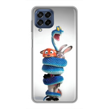 Силіконовий чохол з принтом Зоотрополіс для Samsung Galaxy M53 (5G) (M536B) – Змія Зоо