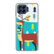 Силіконовий бампер з картинкою звірів для Samsung Galaxy M53 (5G) (M536B) (Олень із шарфом)