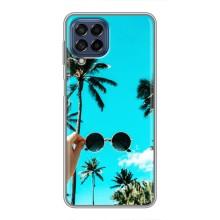 Силиконовый чехол с КАРТИНКАМИ лето для Samsung Galaxy M53 (5G) (M536B) (AlphaPrint) (Взгляд лето)
