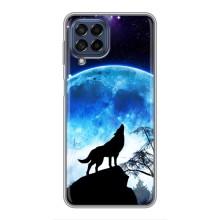 Защитные чехлы для Самсунг М53 (5G) (AlphaPrint) (ХИТ продаж) ВОЛК (Волк на луну)