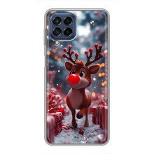 Яркий чехол для Samsung Galaxy M53 (5G) (M536B) с Зимними Оленятами (Олень среди подарков)