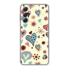 Чехлы для любимой на Самсунг М54 (VPrint) (Сердечки)