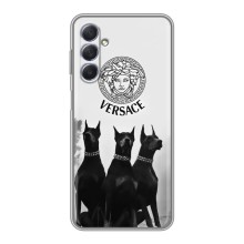 Чехлы VERSACE для Самсунг М54 (PREMIUMPrint) (Доберман Версаче)