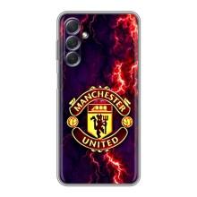 Чехол Манчестер Юнайтед для Самсунг М54 (AlphaPrint) (огненный Манчестер)