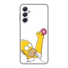 Чехол с Симпсонами для Sansung Galaxy M54 (5G) (VPrint) (Гомер с пончиком)