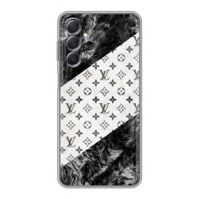 Чохол Стиль Louis Vuitton на Sansung Galaxy M54 (5G) – LV на білому