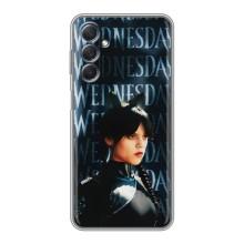 Чехлы Венсдей на Sansung Galaxy M54 (5G) Уэнсдей (AlphaPrint) (Уэнздей кошка)
