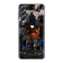 Чехол как приручить дракона на Sansung Galaxy M54 (5G) (Дракон коллаж)