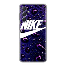 Чехол с логотипом Найк на Sansung Galaxy M54 (5G) (Найк на фиолетовом)