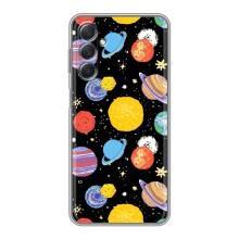 Космические Чехлы для Самсунг М54 (VPrint) (Рисованные планеты)