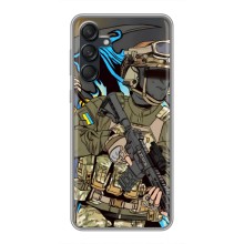 Чехлы с картинкой ЗСУ для Samsung Galaxy M55 5G (AlphaPrint) (Воин ВСУ)