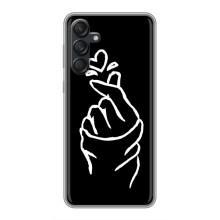 Чохол (Знак сердечка) для Samsung Galaxy M55 5G – Сердечко на чорному