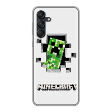 Чохол Майнкрафт на Samsung Galaxy M55 5G (AlphaPrint) Minecraft (кріпер Майнкрафт)