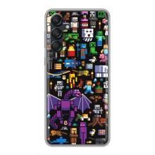 Чехол майнкрафт для Samsung Galaxy M55 5G – Все персонажи