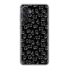 Чохол на тематику: Коти для Samsung Galaxy M55 5G – Котики на чорному