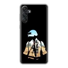Силиконовый чехол с картинкой "Герой Pubg" на Samsung Galaxy M55 5G – Пубг мен