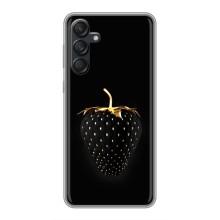 Чехол с изображением  вкусной еды для Samsung Galaxy M55 5G – Чёрная клубника