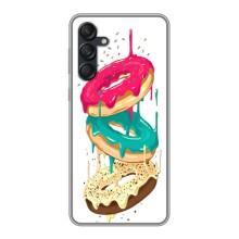 Чехол с изображением  вкусной еды для Samsung Galaxy M55 5G – Сочные пончики