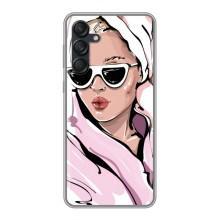 Чехол с картинкой Модные Девчонки Samsung Galaxy M55 5G – Девушка в халате