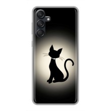 Чехол с принтом для Samsung Galaxy M55 5G (AlphaPrint) Модные коты – Силуэт котика