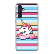 Чехол для Галакси М55 5G - (Единорожки - Новинки) (AlphaPrint) (Unicorn)