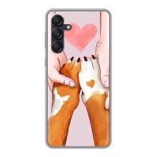 Чохол (ТПУ) Милі песики для Samsung Galaxy M55 5G – Любов до собак